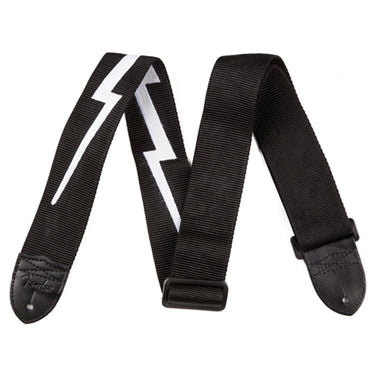 Thaly Fender Para Guitarra Poly Lightning Bolt Blk/Wht, 0990613106